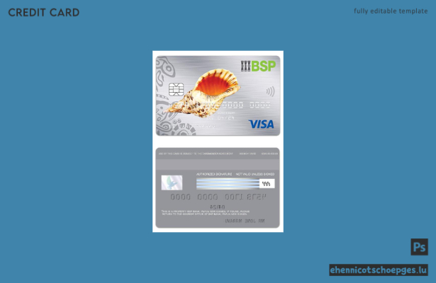 Beispielvorschau der Papua-Neuguinea BSP Bank Visa Platinum Karte
